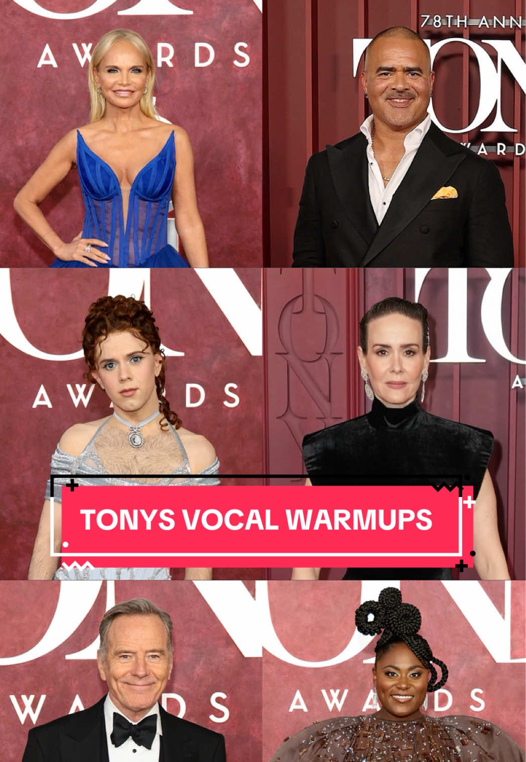 Some high notes from the Tony’s red carpet! 🎶 🌟 #Colbert #TonyAwards #Broadway #vocalwarmup 