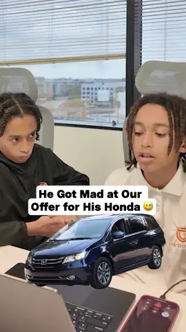 What happens when a seller thinks their car is worth $7,000, but you only offer $5,000? Watch him get upset! @alicartrackers #usedcarforsale #hondaodyssey #carvaluation