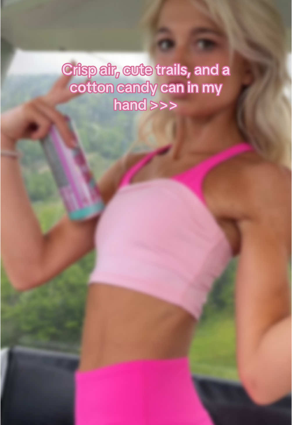 @Alani Nutrition NEW COTTON CANDY flavor is AMAZING🩷 #athlete #Hiking #trails #cottoncandy #alani #alaninu #alaninutrition #energydrinks #energydrink #cottoncandyalani