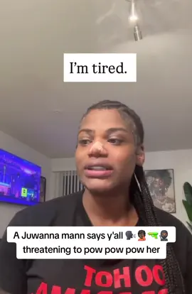 A Juwanna mann says y'all 🗣🤦🏿🔫🥷🏾 threatening to pow pow pow her #juwannamann #thiswhatgoingon #foreducationalpurposeonly #leavethepeoplealone #cantwealljustgetalong 