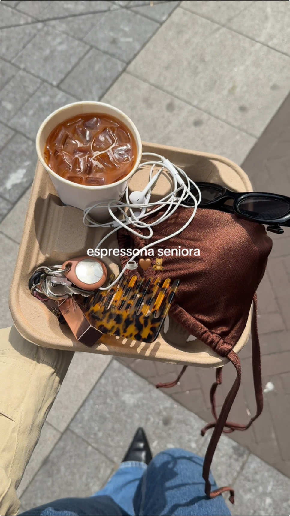 Caffeine, matcha, bikinis & UV. That is all we need  🍵 👙 #Hunkemoller #HKM #BallerinaCappucino #EspressonaSignora #CoffeeOrganizer #CoffeeTray #CoffeeTrend #Bikini #Swimwear #Matcha #IcedCoffee #Pink #Green #Aesthetic #GirlEssentials #MatchaLatte #GirlyThings # Trend #Girlmess #MorningCoffee 