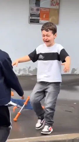 Little brother bursts into tears when he spots his older sibling after being apart for 2 weeks. an emotional surprise reunion 