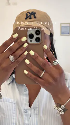 Take this as your official sign. Serving butter‑yellow Russian mani realness for summer. #RussianManicure #ButterYellow #NailTok #SummerNails2025 #FYP #nailinspo #blackgirlnails #efile @Marafet Studio @Natali Prilepova 