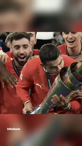 Cristiano Ronaldo recreated it. Another trophy for Portugal ❤️ last euro game of CR7 ❤️ 🥲 if you love CR7 hit the plus sign and drop a YES in comments! #cristiano #ronaldo #cr7fans #spain #portugal🇵🇹 #spainvsportugal #nationsleague #uefa #futbol⚽️ #unitedkingdom #viral_ #fyp 
