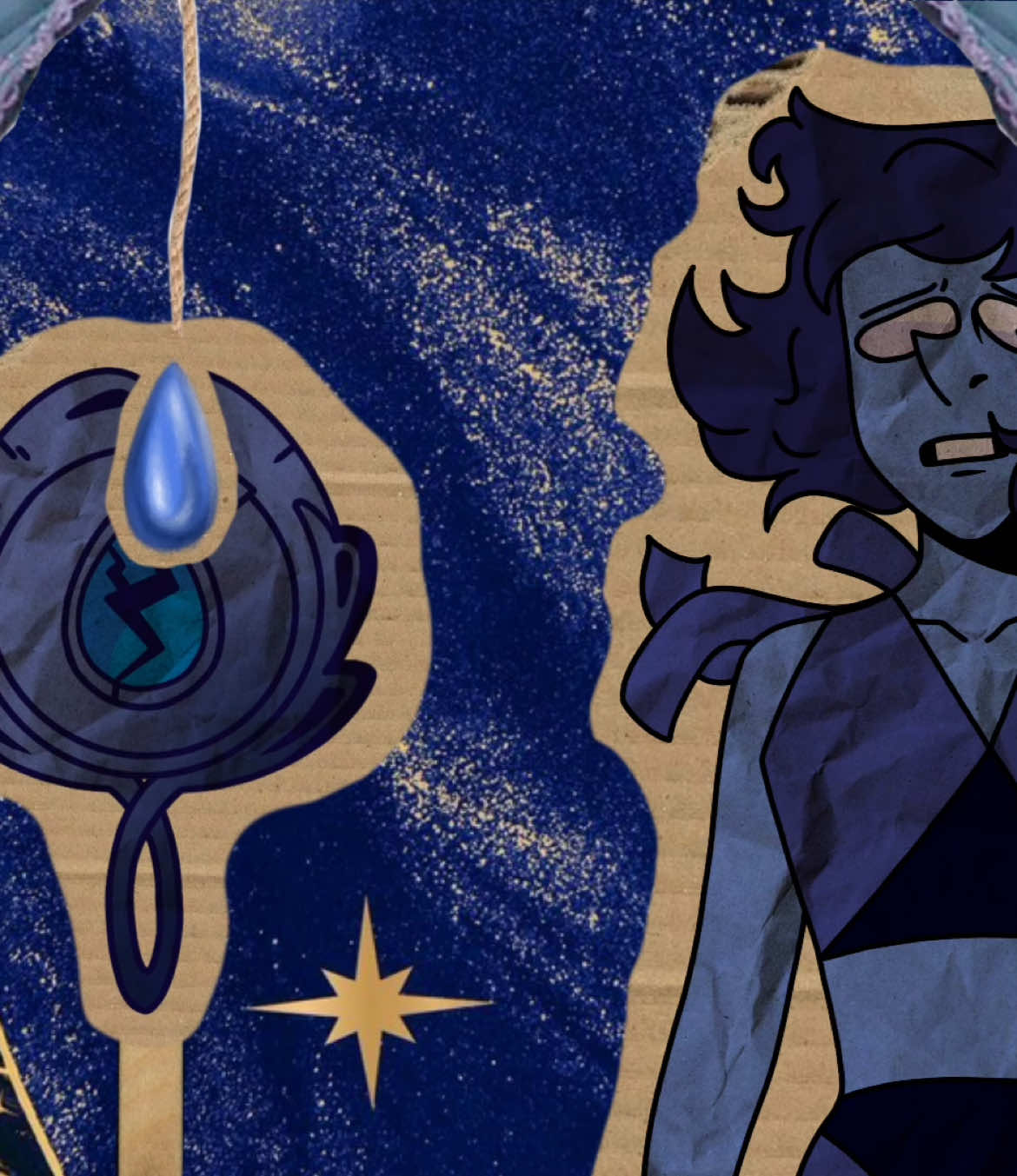 Idk why the raindrops just didn’t want to stay behind the curtain at the end😭 #art #digitalart #procreate #stevenuniverse #lapisstevenuniverse #jasperstevenuniverse #malachitestevenuniverse #sinkingtownmeme #arttrend #animationmeme #fy