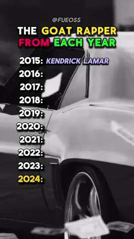 Who do you think is the best rappers from each year #goat #rapper #eachyear #lastdecade #2024 #greatest #american #best #years #list #ranking #edit #football #rating #albums #songs #rappers #hiphop 