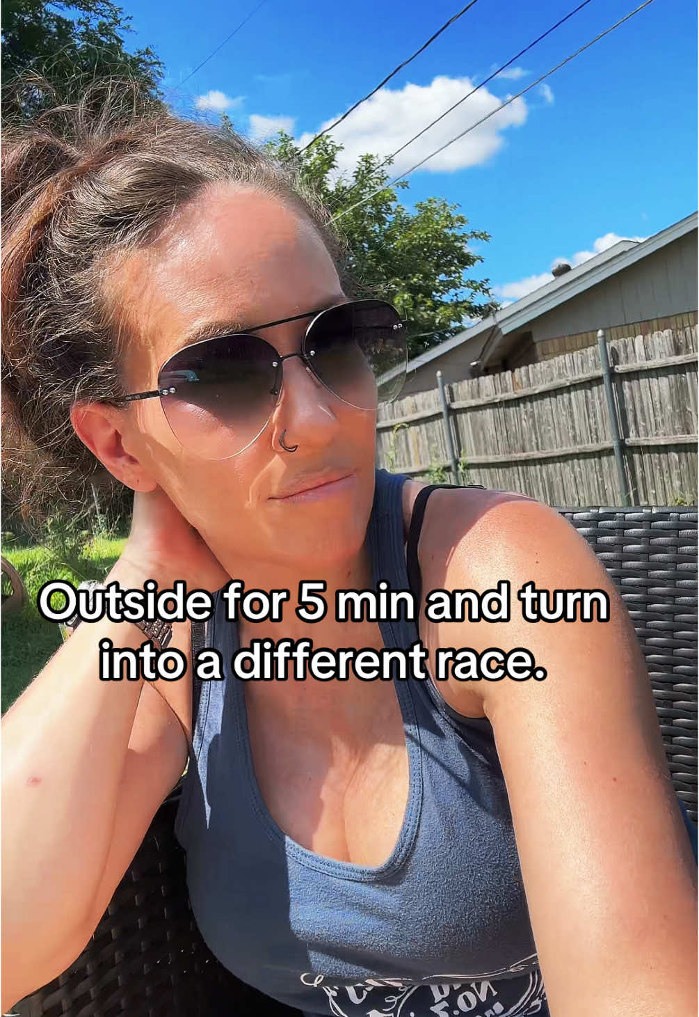 When I’m brown, I’m the happiest. A pale Jennifer is a miserable one. 🤣 #summerismyseason☀️ #tanning #italian #glowingskin #tanskinisbeautiful 