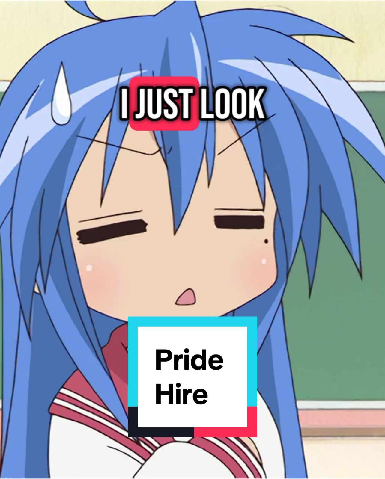 Rare moment of self-awareness and regret from our alpha Konata this pride month #fyp #anime #funny #Pride #lgbt 