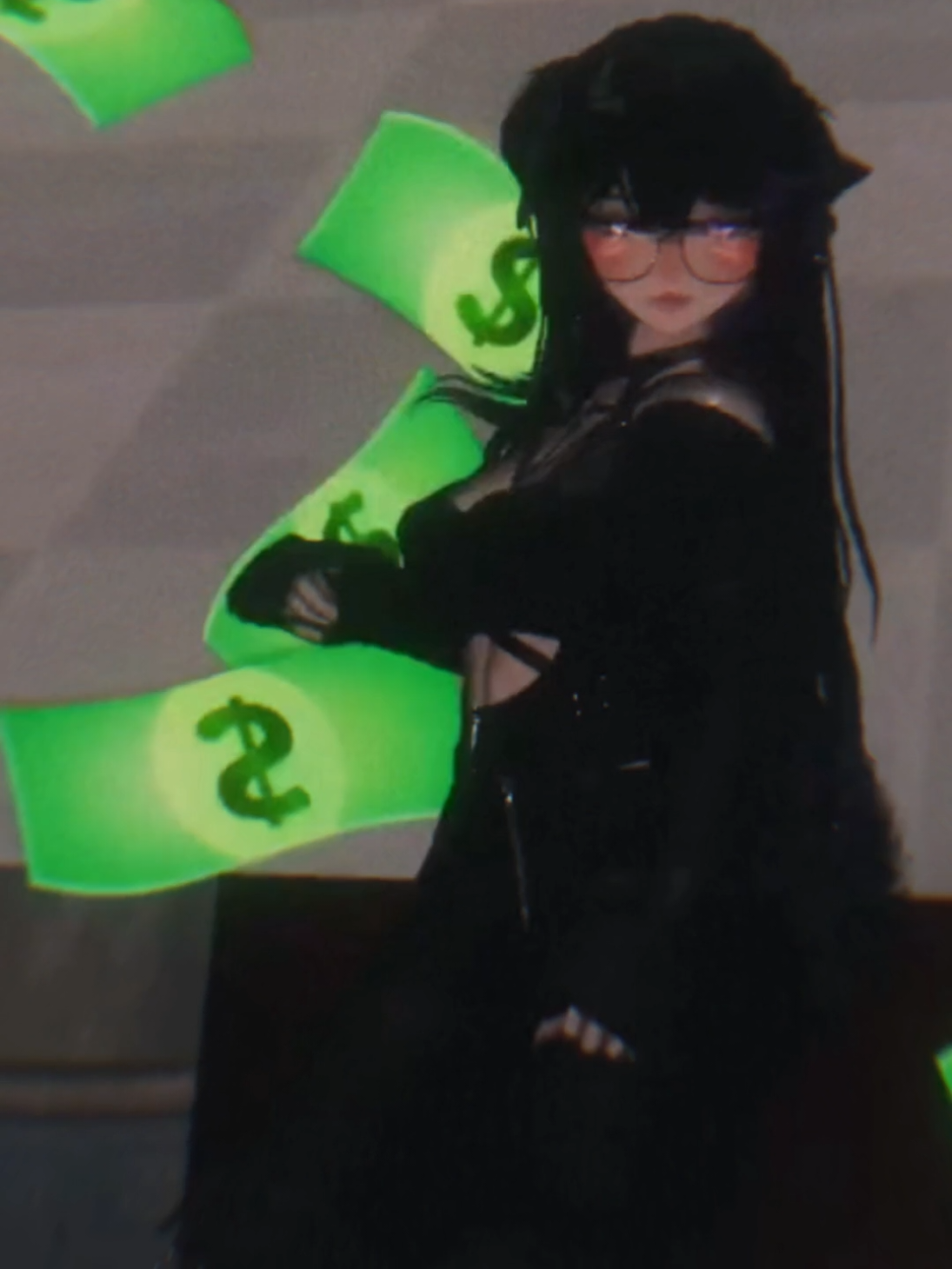 Grr... 🐾 Bailecitos en vrchat 🌸🎶 #gaming #vtuberclips #viralvideos #fyb #musica #baile #meneo #dinero #realidadvirtual 