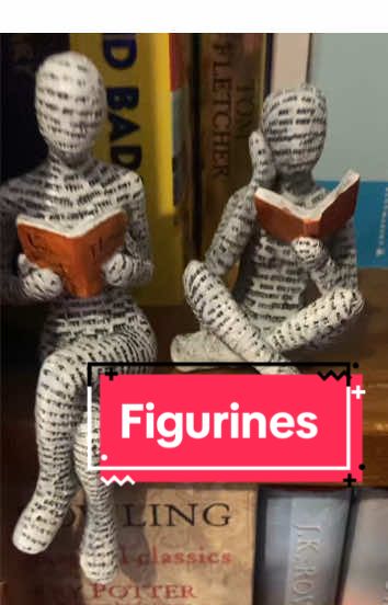 These reading figurines are cute. #reading #Home #bookcase #tiktokmademebuyit #dealdrops #summersale #decor #homedecor 