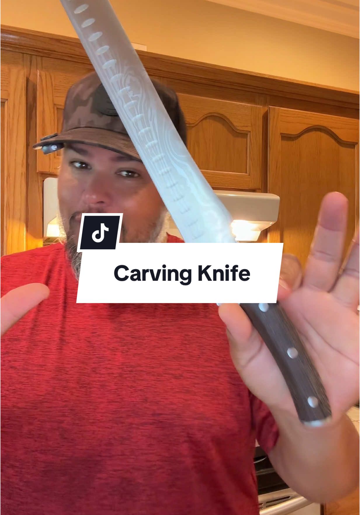 Great for cooking and cutting smoked meats. #carvingknife #knife #knives #chefknife #knives #cooking #grilling 