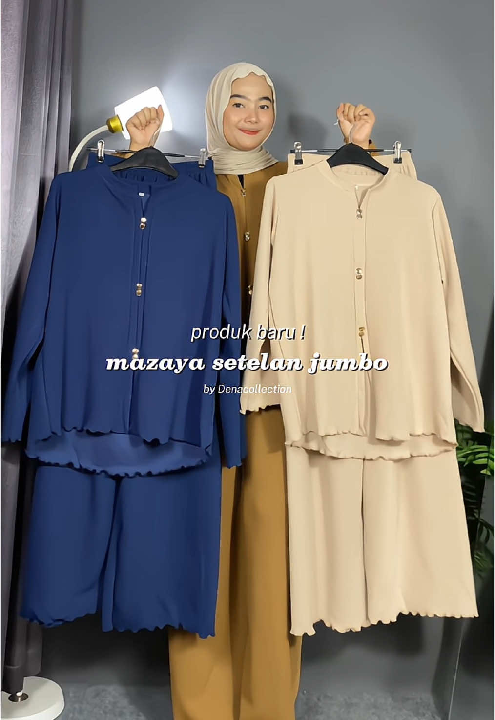 rekomendasi setelan jumbo #setelan #setelanwanita #setelanjumbo #setelanknit #denacollection #rekomendasisetelan 