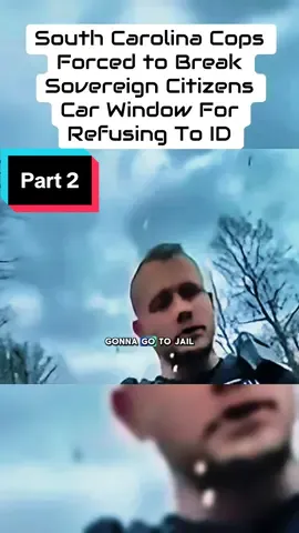 South Carolina Cops Forced to Break Sovereign Citizens Car Window For Refusing To ID Part 2 #cops #copsoftiktok #policeofficer #pullover #vairal #fpy 