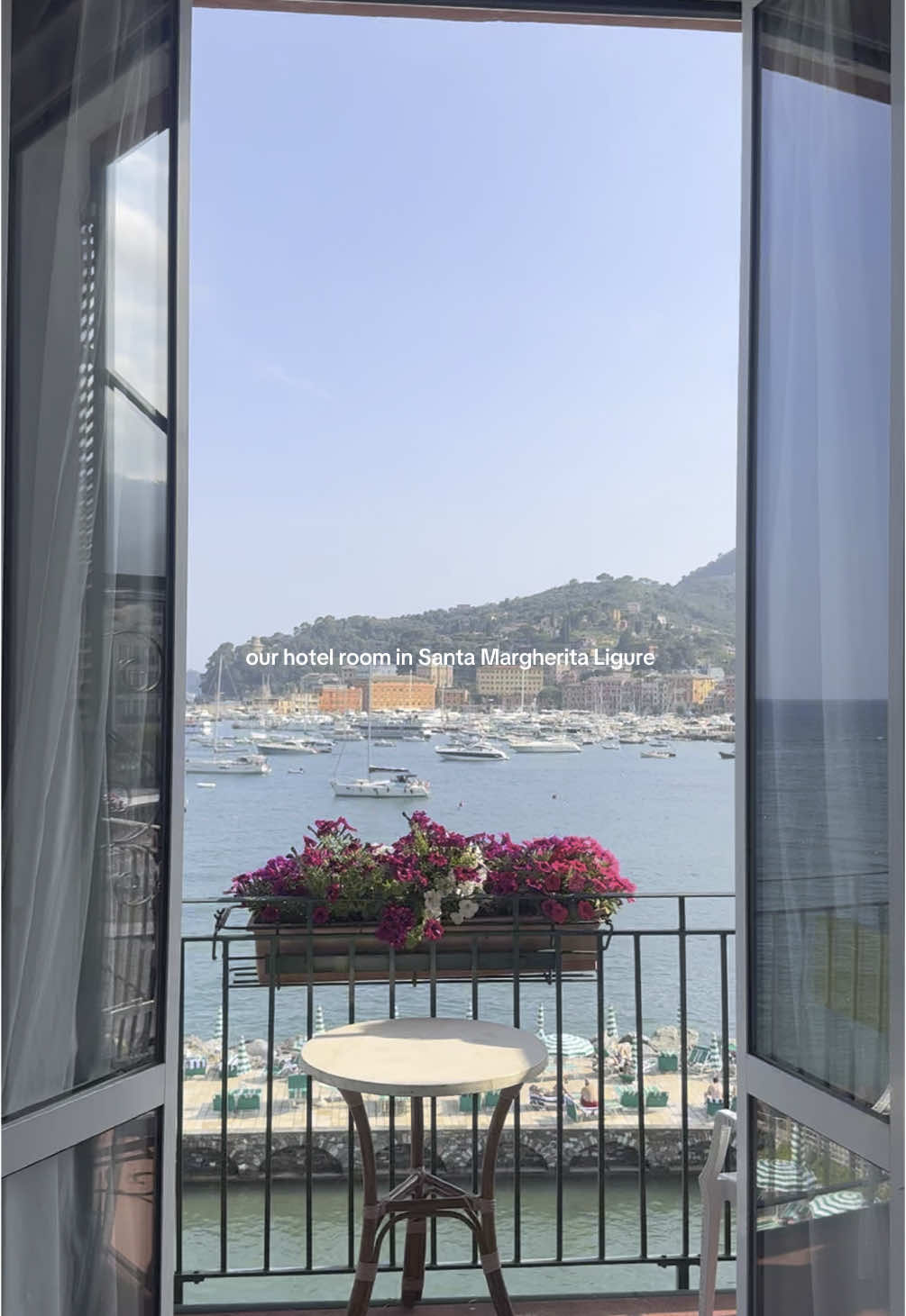 such a great location/price and most of the rooms have amazing views - def book ahead or check for cancellations!  #italianriviera #santamargherita #portofino #italiansummer 
