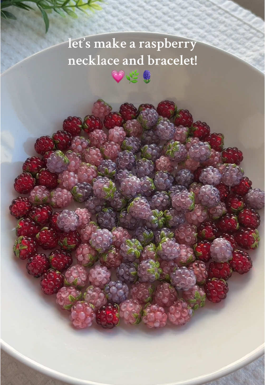 Berry restock is coming soon! save the date for this FRIDAY 6/13 at 12 pm PST! 🍓🫐🌿🪻 #handmade #jewelry #necklace #bracelet #berry #raspberry #fruit #beads 