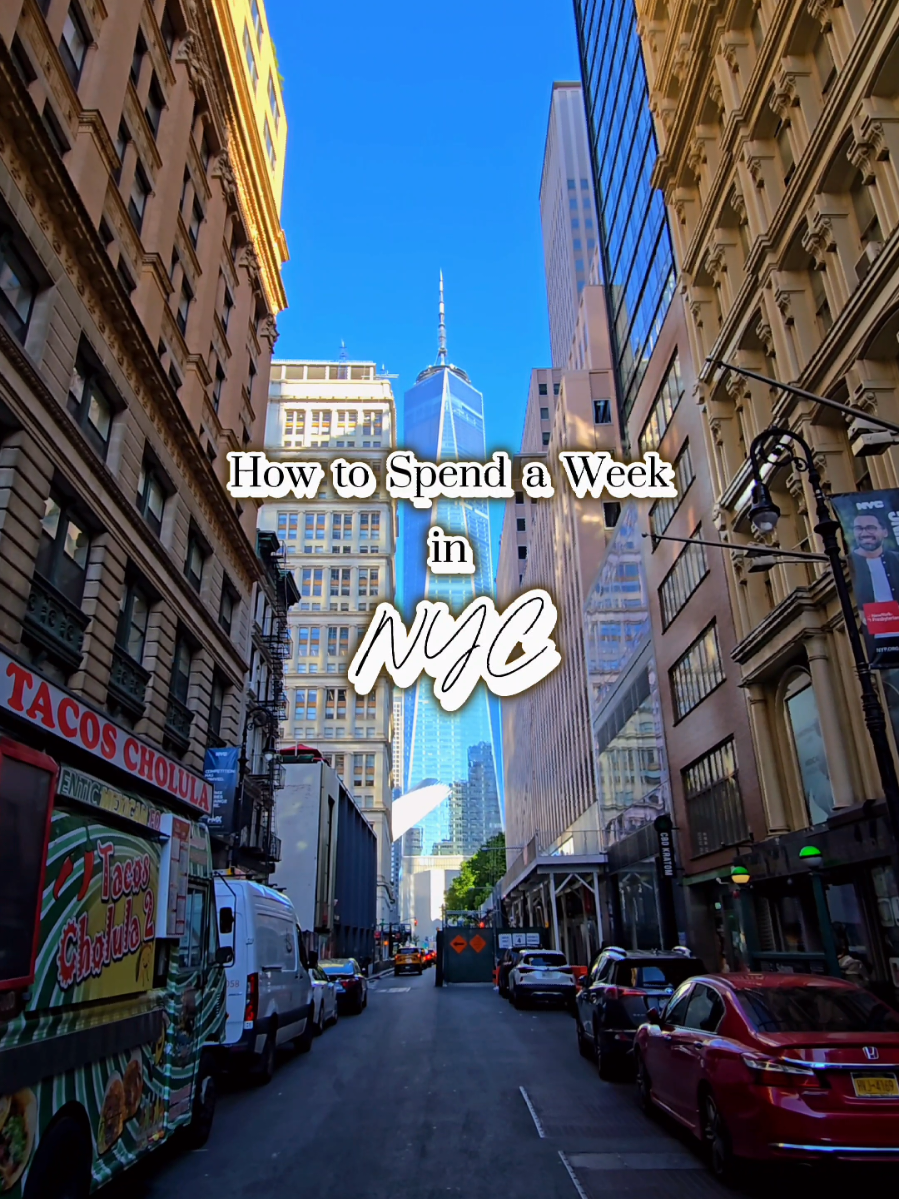 How to spend a week in NYC ✅️ ❓️Share your favorite US city in the comments!  #travelgoals #newyork #manhattan #travelnyc #thingstodoinnyc #nyclife #nycguide #secretnyc #bestspots #freethingstodoinnyc #usa #bestspotsinnyc 