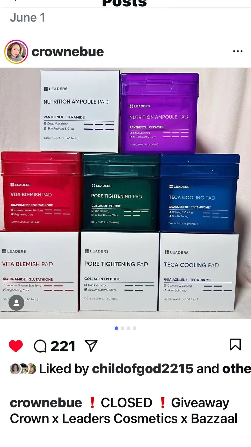 Super thankful giveaway win today on Instagram  Can't wait to review these!  Please give me a follow on Instagram @ Nin_stagram & @ Nin_stagramreviews  I show lots of love and thinking of hosting my own giveaway soon so stay posted!  @BAZZAAL  #skincare #medicube #kskincare #koreanskincare #giveaway #winner #leaders 