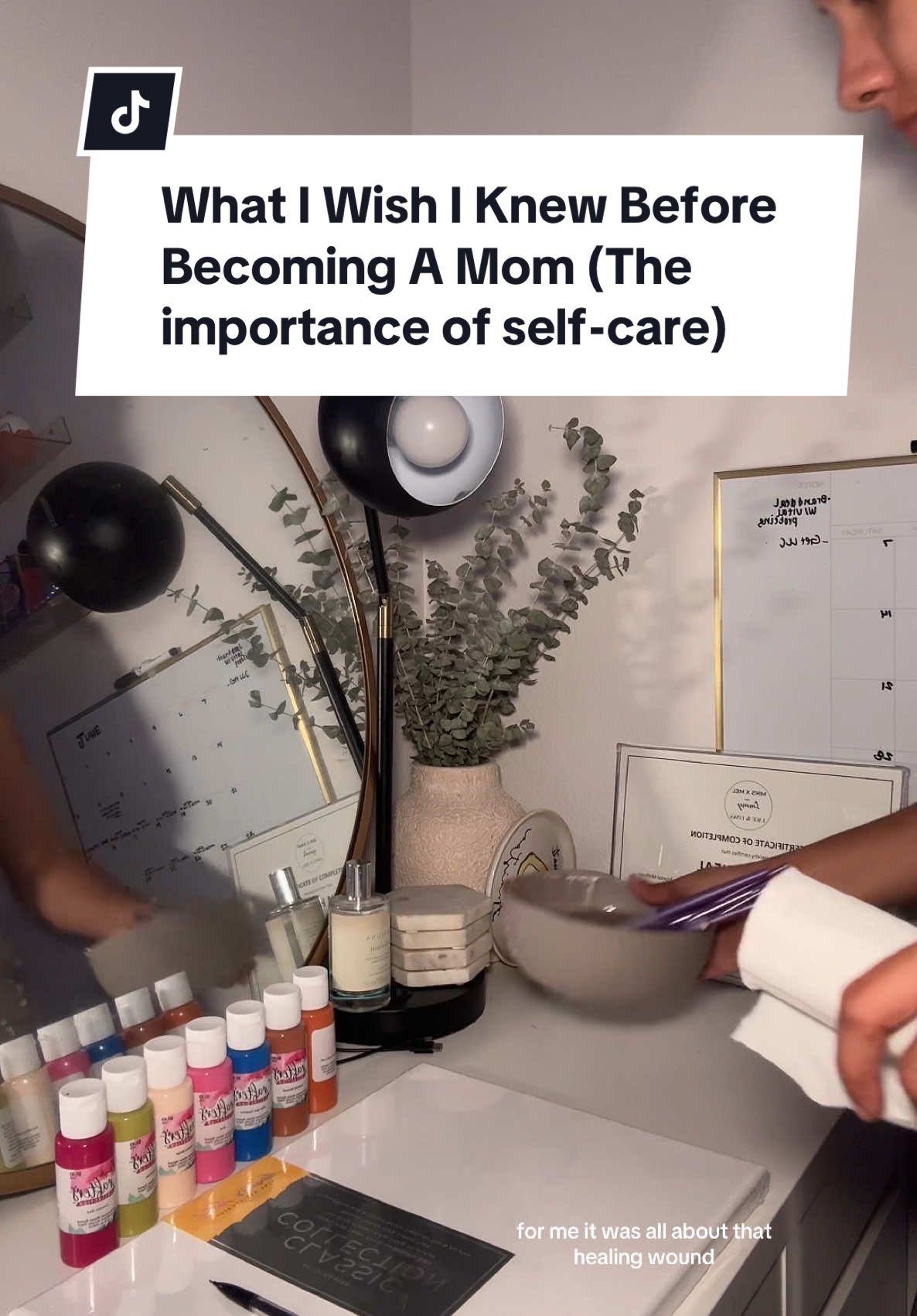 Self-care isn’t a luxury in motherhood it’s a lifeline. 🧖🏽‍♀️💗 	• It helps regulate stress + hormones so you don’t burn out. 	• It protects your mental health and emotional stability. 	• And it teaches your kids that caring for yourself is normal. Even five minutes to breathe, paint, or eat your favorite snack counts.✨ Thank you for the snacks 🫶🏽 @Fruit Riot #momselfcare #motherhoodwellness  #postpartumhealing #selfcaretips