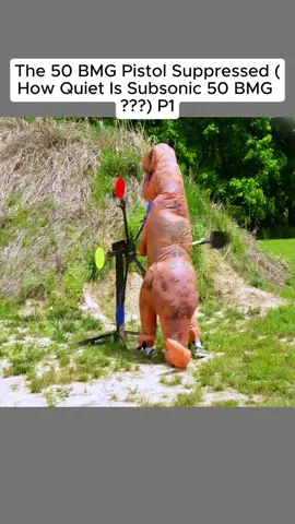 The 50 BMG Pistol Suppressed (How Quiet Is Subsonic 50 BMG )#fyp 