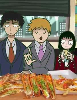 let’s taco bout it 🌮 #mobpsycho100 #mp100 #toonsquid #mp100fanart #reigenarataka #tomekurata #serizawakatsuya #shigeokageyama #mob #ritsukageyama #meme 