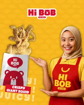 Besar, rangup, puas hati! Sotong Gergasi Rangup dari Hi BOB – sekali cuba, confirm repeat!  #HiBob #HiBobMalaysia #BearliciousBites #HiBobExperiences #BearEatChicken