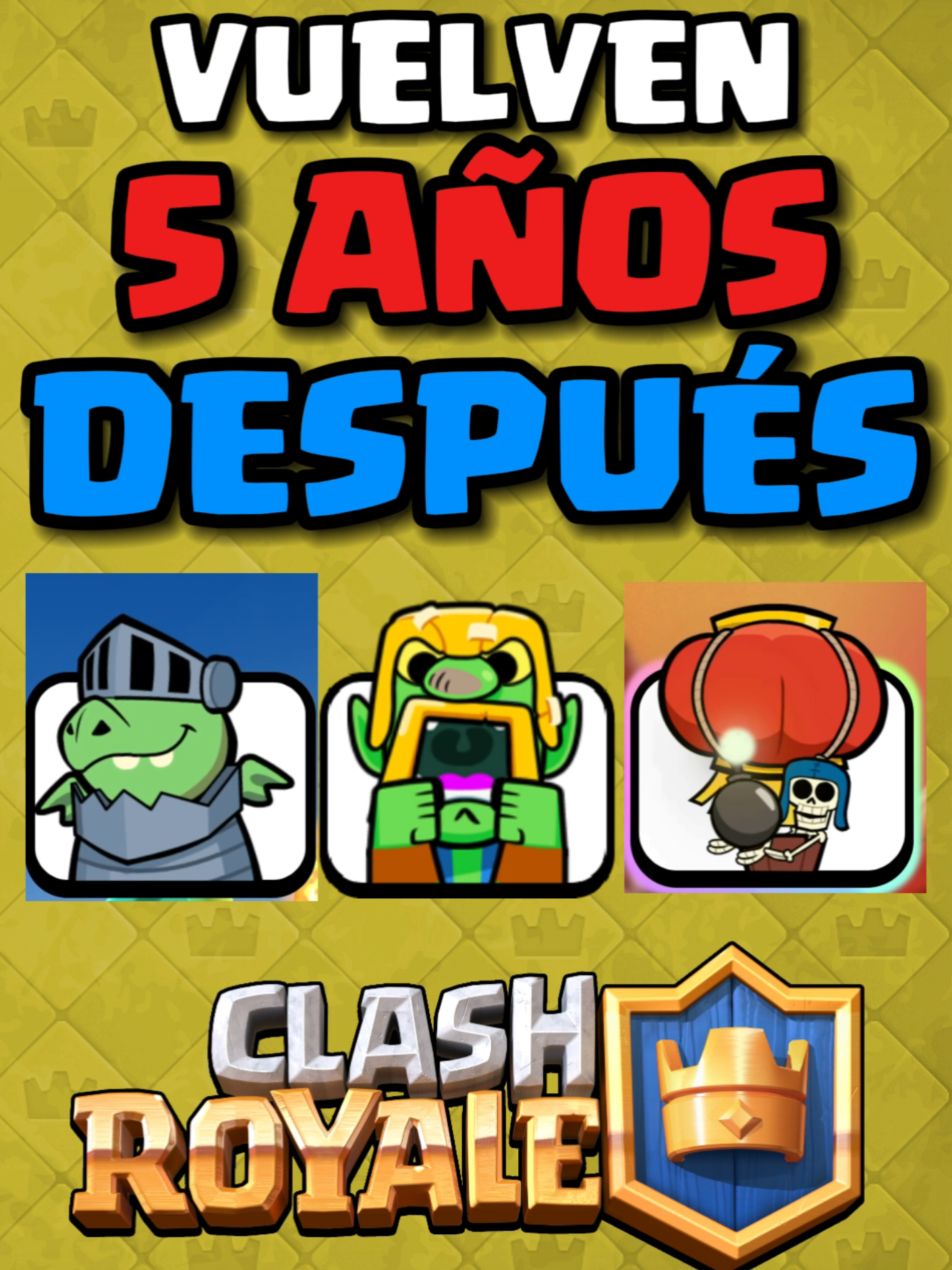 Emotes EXCLUSIVOS de HACE 5 AÑOS VUELVEN a Clash Royale #gaming #clashroyale #supercell 