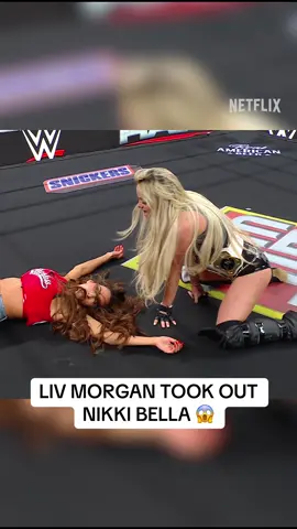 Liv Morgan hit the ObLIVion on Nikki Bella 😮 #WWEonNetflix #WWE #WWERaw 