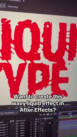 Liquidy, swirly, wavy, drippy, scary, bubbly text in After Effects 😮 FULL TUT ON YOUTUBE 📺  SOURCELAB.SHOP  #mograph #aftereffectsedits #aftereffects #motion #motiongraphics 