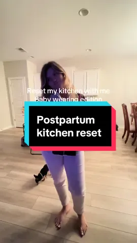 Baby ASMR halfway through the video 🥹 #creatorsearchinsights #newmom #kitchenreset #cleaningtiktok #fyp #viral