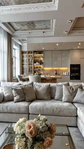 Mẫu nội thất phòng khách liền bếp đẹp hiện đại đi đầu xu hướng năm nay tại #noithattugia #noithatdep #phongcachhiendai #noithatphongkhach #noithatphongbep