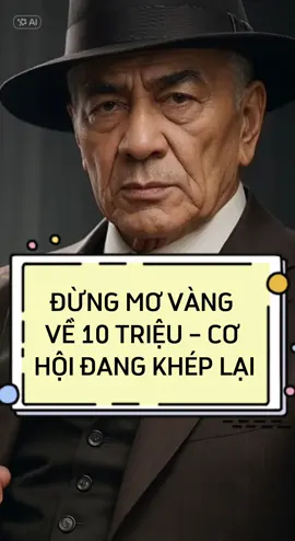 ĐỪNG MƠ VÀNG VỀ 10 TRIỆU – CƠ HỘI ĐANG KHÉP LẠI #xuhuong #laogiadautu 