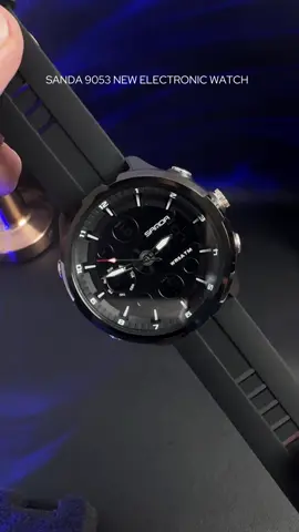 Sanda 9053 New Electronic mens watch. #sandawatch #watchformen #trendingwatch #menswatch 