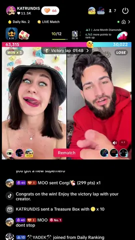 incredible feelings! we were in second place of the daily rating! i am happy and very grateful❤️  #livestream #tiktokgifts #magic 