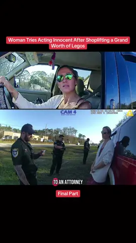 Woman Tries Acting Innocent After Shoplifting a Grand Worth of Legos #bodycam #foryou #trending #foryoupage 