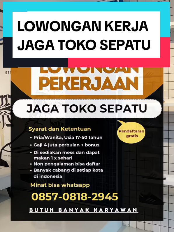 ada info nii yang minat ingin kerja🔥Lowongan kerja jaga toko sepatu👟 #sepatu #sepatuwanita #sepatumurah #sepatusneakers #loker #lokerterbaru #lokerindonesia #semua #semuaorang #semuabisaditiktok #info #kerja #kerjakeras #jangkauan #jangkauanluas #jangkauanluasfyp #semoga #semogafyp #semogamasukfyp #indo #indonesia #indonesia🇮🇩 #terkini #terbaru #tren #trend #trending #viral #virall #viralll #viralvideo #viraltiktok #viralvideos #viralditiktok #viralvideotiktok #foryou #foryoupage #fy #fyp #fypage #fyppppppppppppppppppppppp #fypシ゚ #fypp #fypdong #fyppp #fypシ゚viral🖤tiktok #fypツ #fyp 