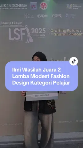 Selamat untuk Ilmi Wasilah! Berhasil meraih Juara 2 di ajang Modest Fashion Design Competition – Lombok Sharia Festival 2025 🎉 Desain etnik kasual karyanya sukses menampilkan nilai syariah yang elegan dan kreatif. Barakallah, semoga jadi awal dari prestasi-prestasi berikutnya! #smeksamtr #dikbudntb #kemendikdasmen #direktoratsmk #dirjenvokasi #smkbisa #smkhebat #smkbisasmkhebat  #IlmiWasilah #ModestFashion #CasualEthnic #LombokShariaFestival #GenerasiBerkarya
