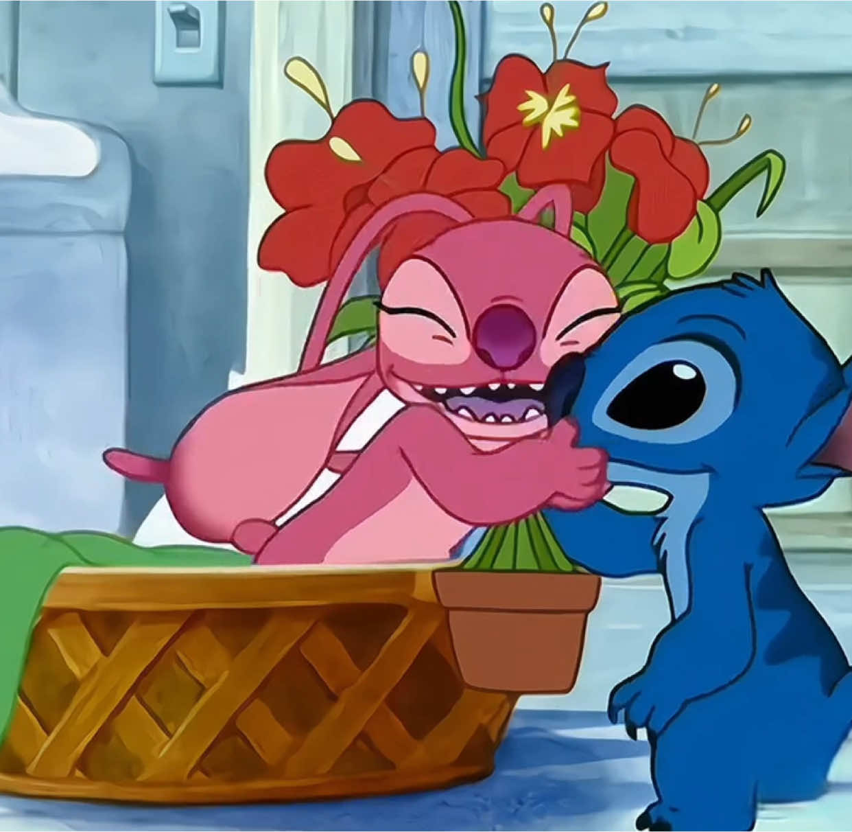 Who can resist the cutest Duo-angle&stitch#angle #stitch #disneyanimation #cartoo #stitchfan #Love 