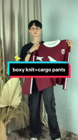 knitwear boxy dari @Timebomb warna maroon emang secakep itu#knitwear#knitwearoutfit#tiktokfasion#fyp#timebomb#outfitinspo 
