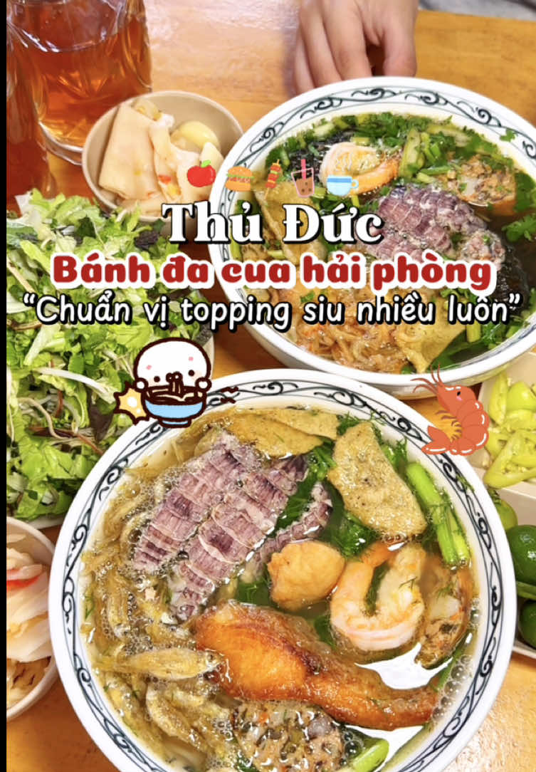 Lần đầuu thử bánh đa cua bún cá qán này Thủ Đức mà ghiền wa ii mí ní🤤 #angithuduc #thuducangi #thuducanngon #minnnthuduc 