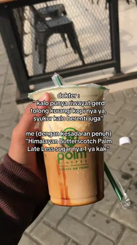 Pokoknya yg ada palm sugar nya aku like sekali🫶 #pointcoffee #himalayanbutterscotchlatte #fypage #fypシ゚ 