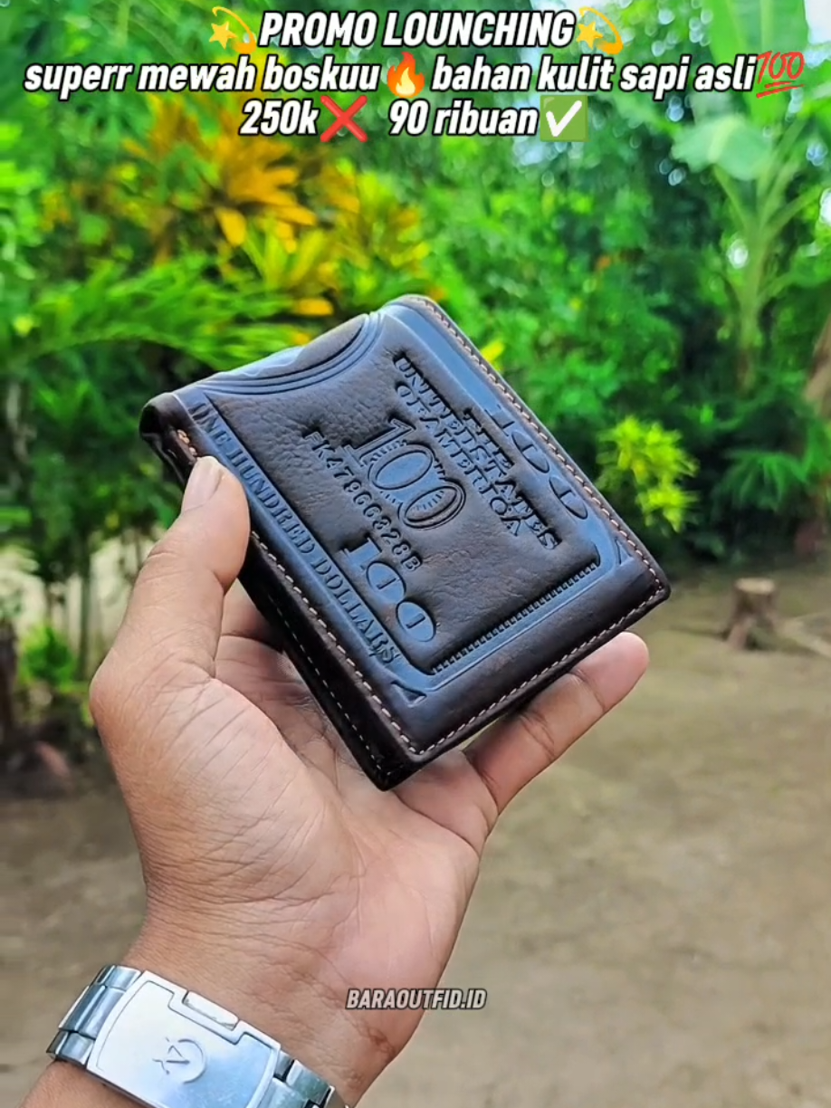 dompet kulit sapi asli satu lapis embos dollar💰💰#dompetpria #dompetkulitasli #dompetlipat 