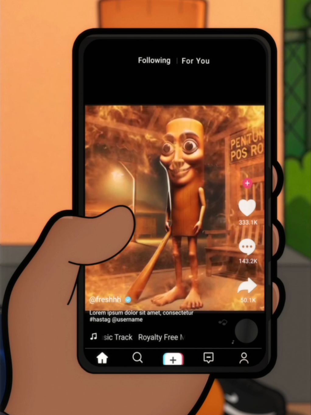 POV: Tu tombes sur Tung tung tung sahur  #animation #cartoon #italianbrainrot #brainrot #drole #mdr #tungtungtungsahur 