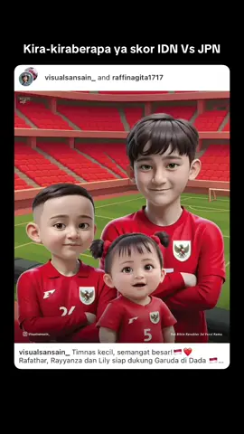 Indonesia VS Jepang #pialadunia #raffinagita1717 