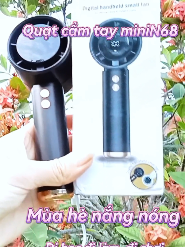 quạt mini cầm tay đi làm đi chơi đi học đều mang được rất là tiện lợi có 100 cấp độ gió để sử dụng cả nhà lên săn lấy một em này nha  #quattichdien #quattichdiencamtay #quattichdienmini 