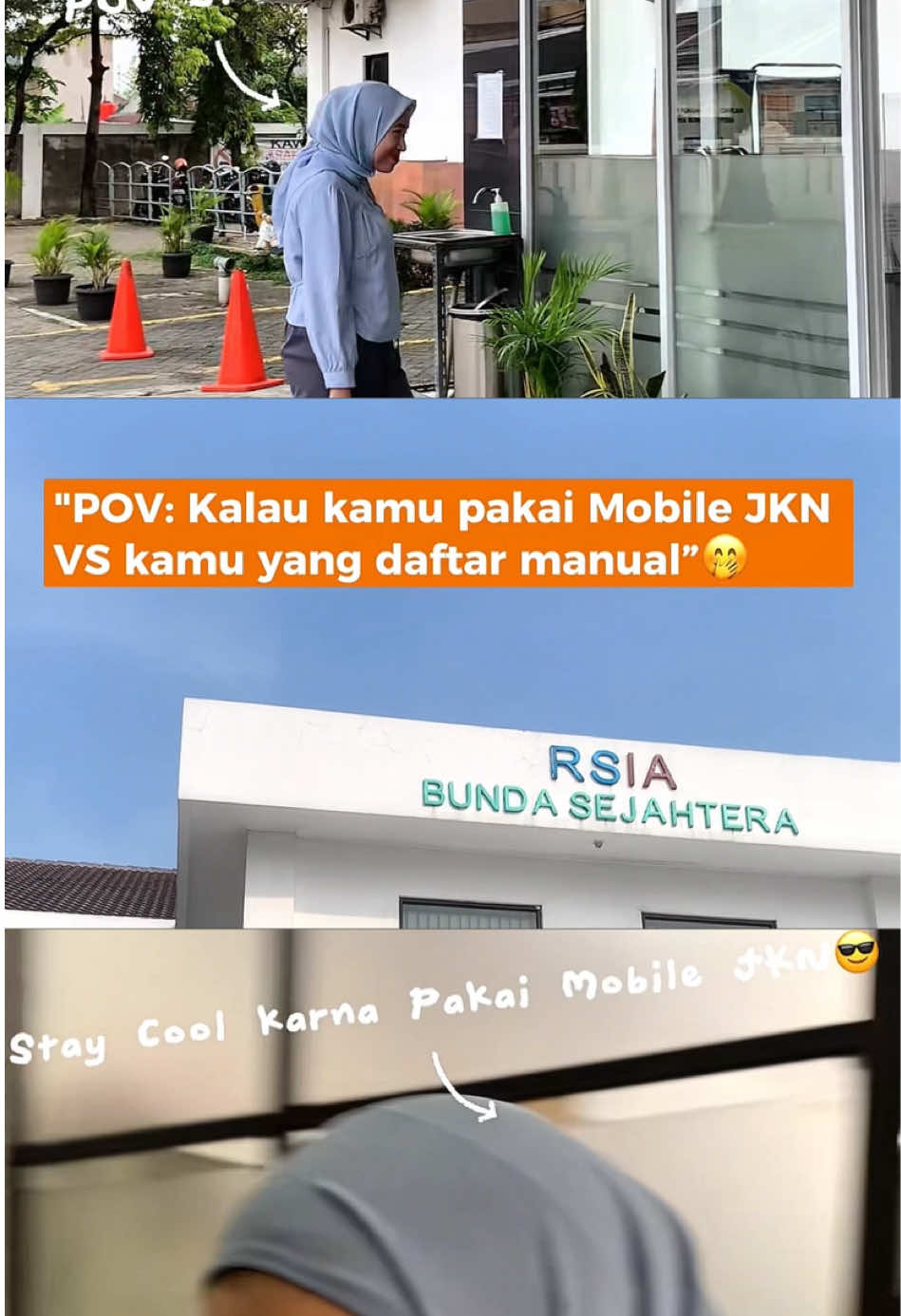 POV: Kamu datang ke RSIA Bunda Sejahtera buat berobat… 👤 Kalau daftar manual: Antri… duduk… nunggu giliran… isi formulir… nunggu lagi 😮‍💨 📱 Kalau pakai Mobile JKN: Daftar dari rumah ➡️ Datang sesuai jam ➡️ Langsung dilayani ✅ Lebih cepat, lebih praktis, dan hemat waktu~ Sudah install belum? 😎 #bpjskesehatan #kontenedukasijkn  #mobilejkn #pelayanandigital #rsiabundasejahtera #bpjs