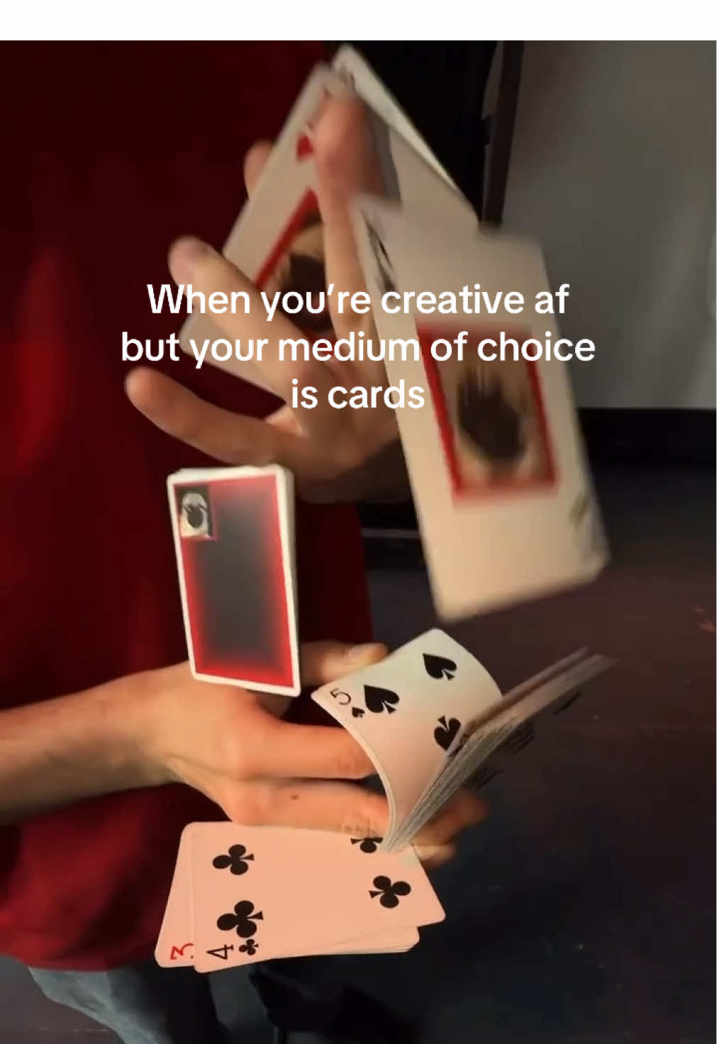 Modern classic called “trust fall” — collab w/ @Max #cardistry #magic #fyp #cards 