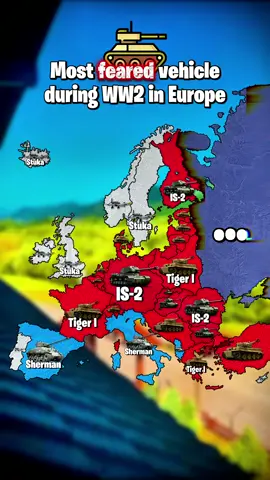 Most feared vehicle during WW2 in Europe | #mapping #map #romanian_mapper07 #geography #fyp #viral #ww2 #europe 