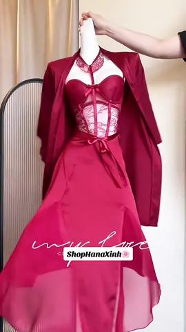 Màu đỏ có hấp dẫn lòng anh #váynguquangchau #váyngủ #xuhuong #viral 