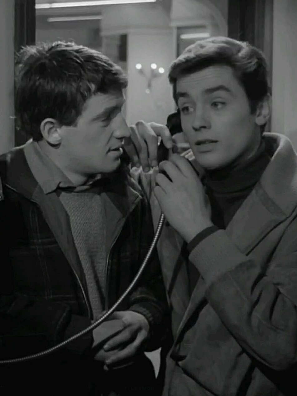 they're so cutie pie in this movie  #alaindelon #jeanpaulbelmondo #50s #film #edit #fyp 