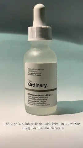 The Ordinary Niacinamide 10% + Zinc 1% Một trong những sản phẩm nổi tiếng nhất của thương hiệu The Ordinary. Với công thức đơn giản nhưng hiệu quả, sản phẩm này đã trở thành “cứu tinh” cho làn da mụn, dầu nhờn và lỗ chân lông to. #ugc #ugccreator #fyppppppppppppppppppppppp #theordinary #niacinamideserum #serumtheordinary #serumniacinamide #serum #skincare #theordinaryvietnam #ugccontentcreator#ugccontentcreatorre  